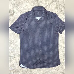 Perry Ellis Slim Fit Stretch Short Sleeve Button Up Size S/CH